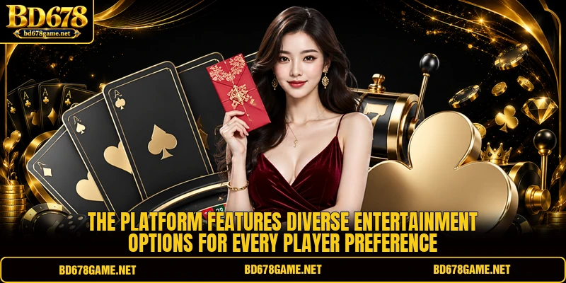 The platform features diverse entertainment options for every player preference